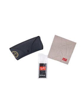 Ray-Ban Black Sunglasses Case With Cleaning Cloth & Booklet Authentic Genuine